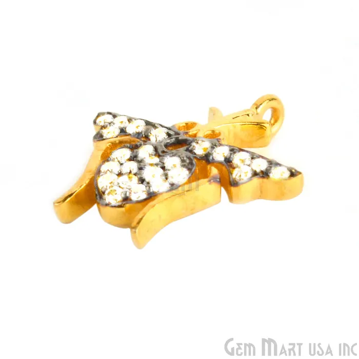Mosquito CZ Pave Gold Vermeil Charm for Bracelet Pendants GemmartUSA Bracelets Mosquito CZ Pave Gold Vermeil Charm for Bracelet Pendants GemmartUSA Bracelets