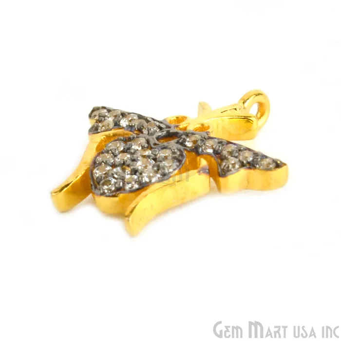 Mosquito CZ Pave Gold Vermeil Charm for Bracelet Pendants GemmartUSA Bracelets Mosquito CZ Pave Gold Vermeil Charm for Bracelet Pendants GemmartUSA Bracelets