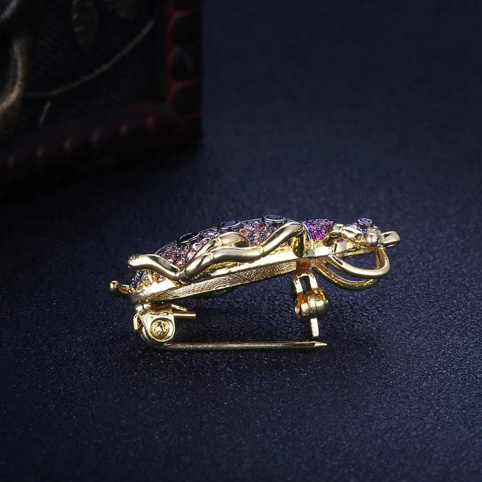 Necklaces customjewelryan Animal Pendants Necklace Beetle Cockroach Insect Pendant Jewelry Gift for Women Gold brooch Necklace