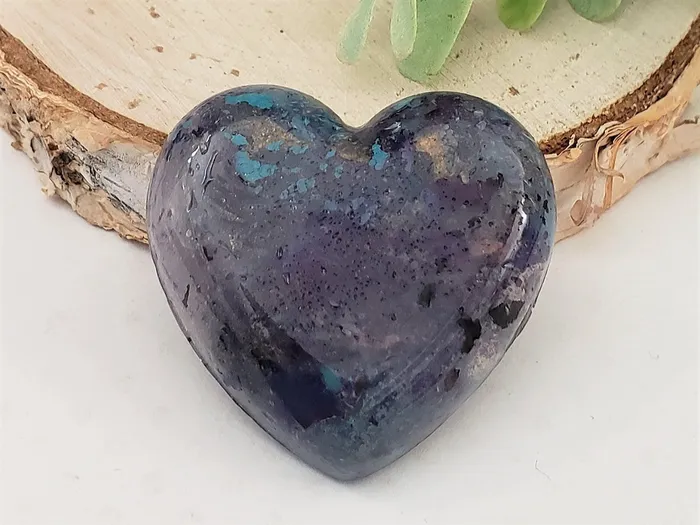 Necklaces Purple Art Handcrafted Heart Cabochons Karika Maggie