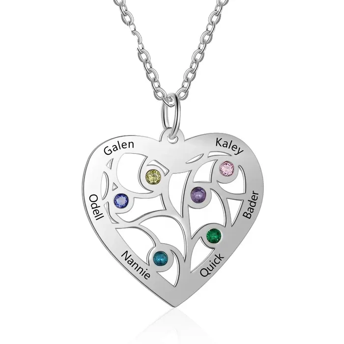 Personalized Stainless Steel Necklace with Birthstone Name Engrave Pendant Friendship Gift Jewelry customjewelryan Necklaces Personalized Stainless Steel Necklace with Birthstone Name Engrave Pendant Friendship Gift Jewelry customjewelryan Necklaces