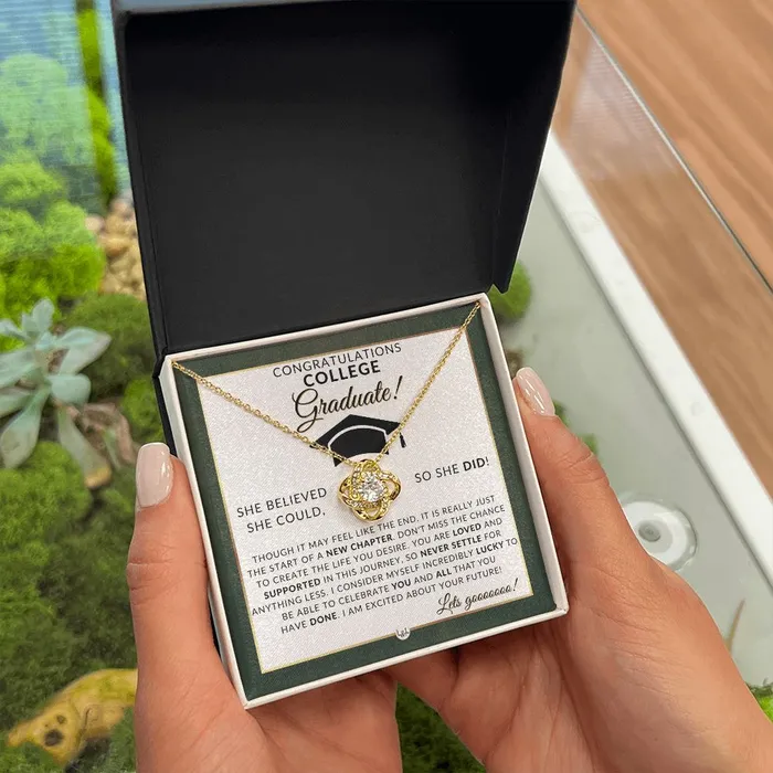 2024 College Grad Gift For Her Meaningful Milestone Necklace 2024 College Graduation Gift For A Girl ShineOn Fulfillment Necklaces