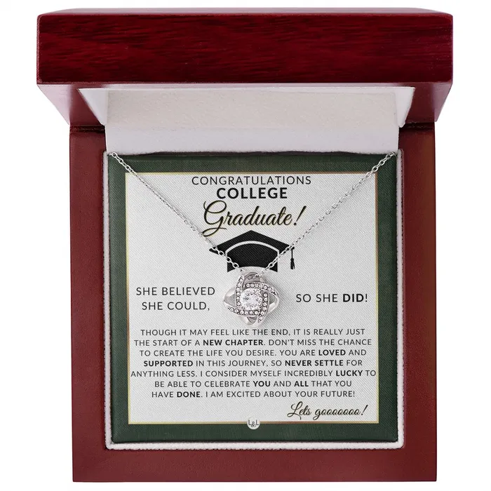 2024 College Grad Gift For Her Meaningful Milestone Necklace 2024 College Graduation Gift For A Girl ShineOn Fulfillment Necklaces
