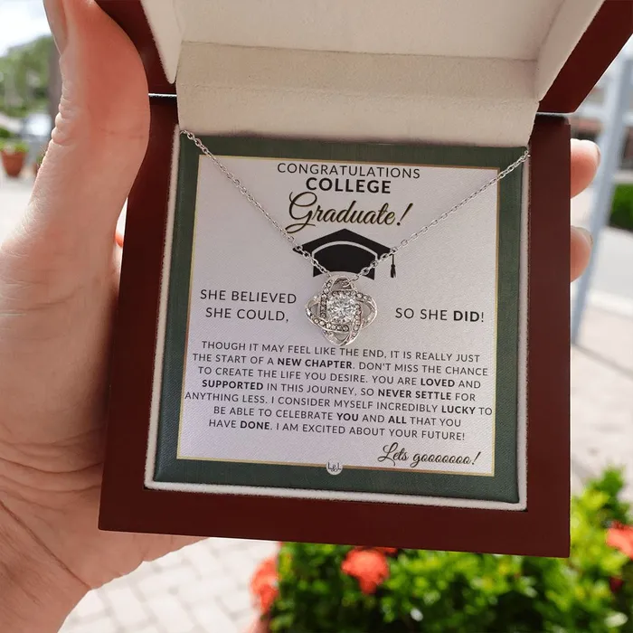 2024 College Grad Gift For Her Meaningful Milestone Necklace 2024 College Graduation Gift For A Girl ShineOn Fulfillment Necklaces