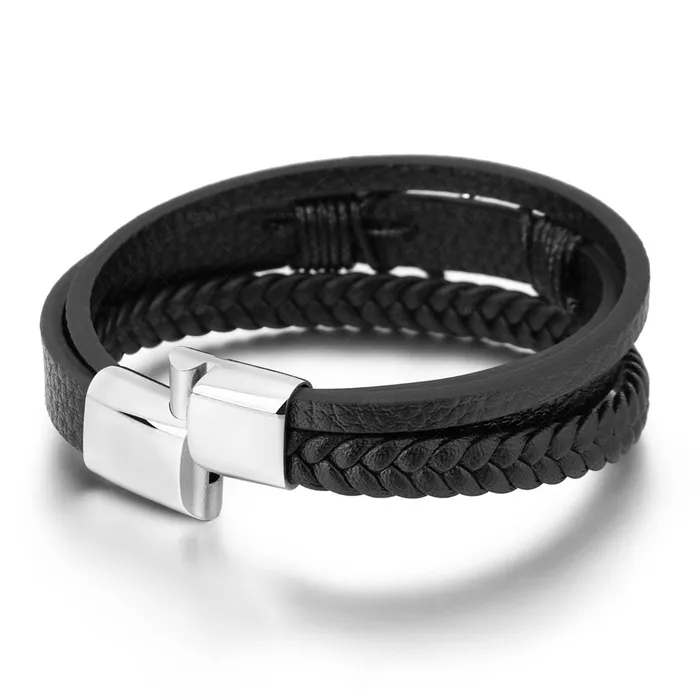 Anchor Multilayer Leather Bracelet Glitters Bracelets