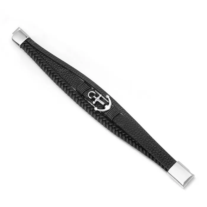 Anchor Multilayer Leather Bracelet Glitters Bracelets