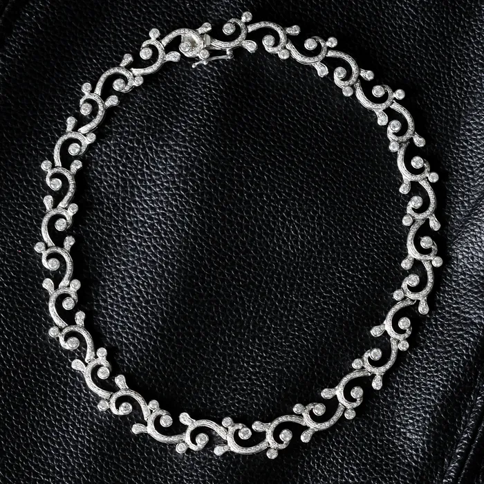 Beauvince Bracelets Beauvince Waves Tides Bracelet 599 ct Diamonds in White Gold