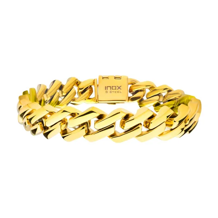 Bracelets Inox 18K Gold IP Stainless Steel Bracelet SALESONE