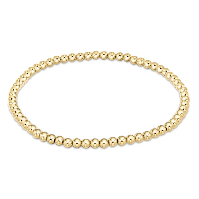 Classic Gold 3mm Bead Bracelet enewton Bracelets