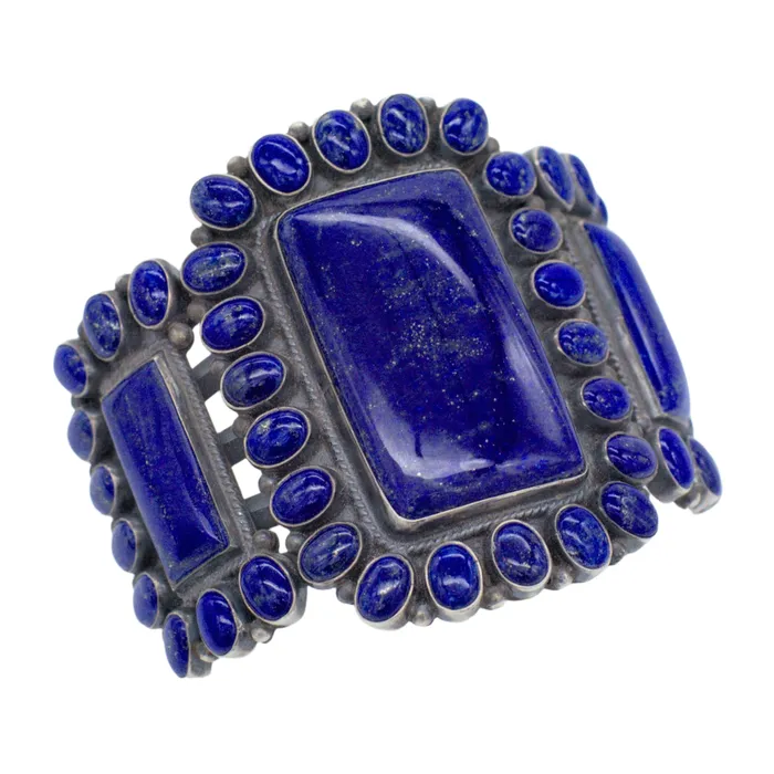 Crown Jewels Coin Bracelets Andrew Skeets Navajo Handmade Sterling Silver Lapis Bracelet Crown Jewels Coin Bracelets Andrew Skeets Navajo Handmade Sterling Silver Lapis Bracelet