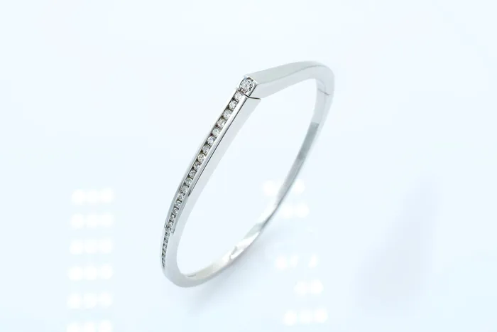 Crown Jewels Coin Bracelets Diamond Hinged Geometric Bangle Bracelet