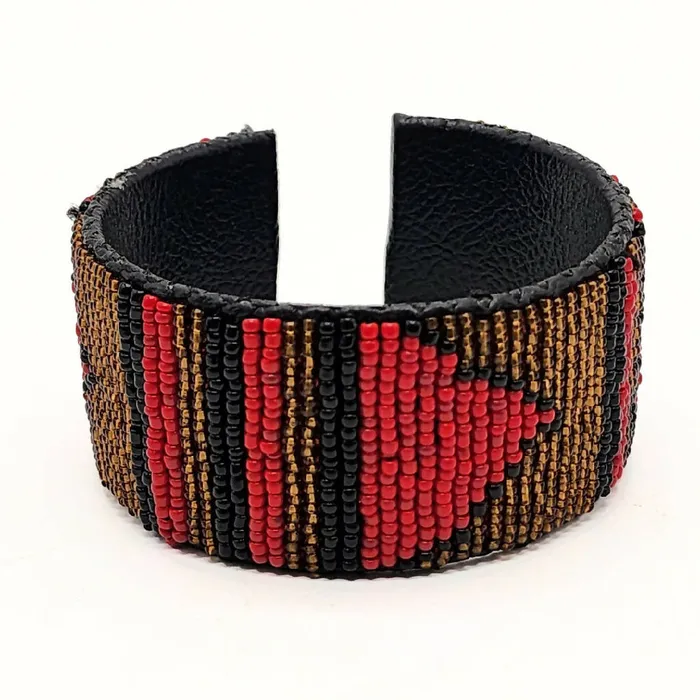 Culture Hub Red Gold Beaded African Bracelet Bracelets