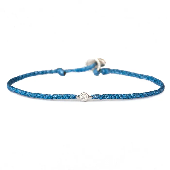 Diamond Friendship Bracelet Sparkly Blue Vivien Frank Designs Bracelets