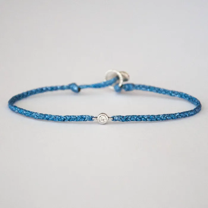 Diamond Friendship Bracelet Sparkly Blue Vivien Frank Designs Bracelets