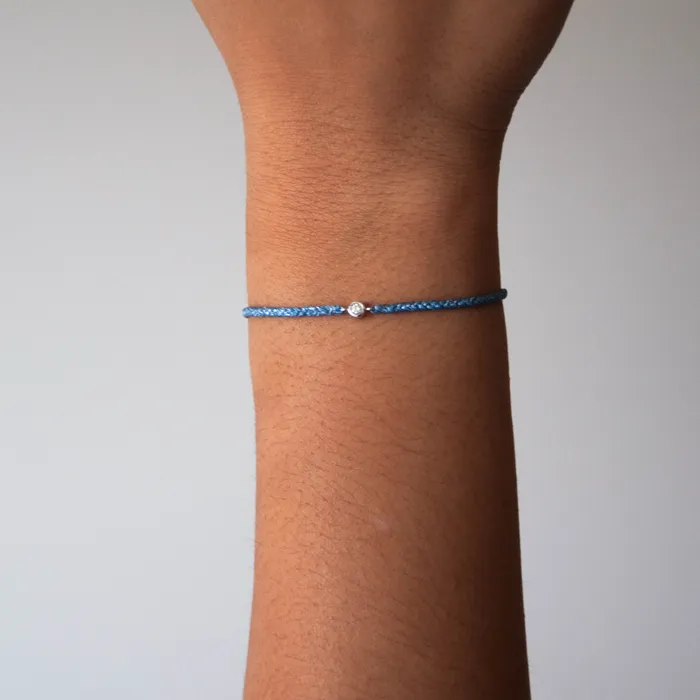 Diamond Friendship Bracelet Sparkly Blue Vivien Frank Designs Bracelets
