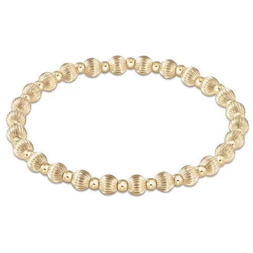 enewton Bracelets Dignity Grateful Pattern 5mm Bead Bracelet Gold