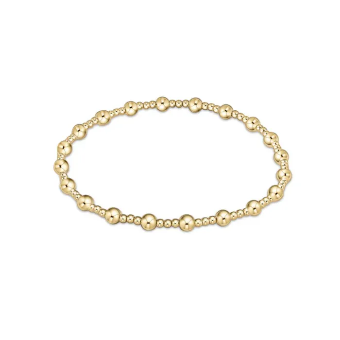 enewton Bracelets Extends Classic Sincerity Pattern 4mm Bead Bracelet Gold