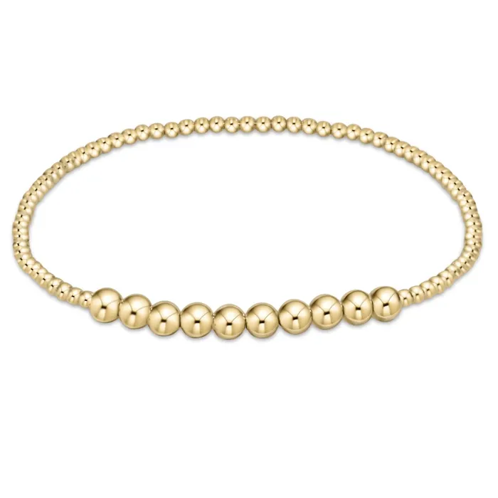 enewton Classic Gold Beaded Bliss 2mm Bead Bracelet 4mm Gold Bracelets