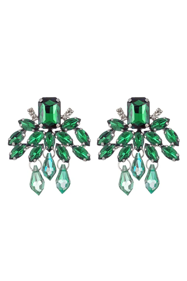 Eye Candy LA Earrings Cynthia Green Drop Earring