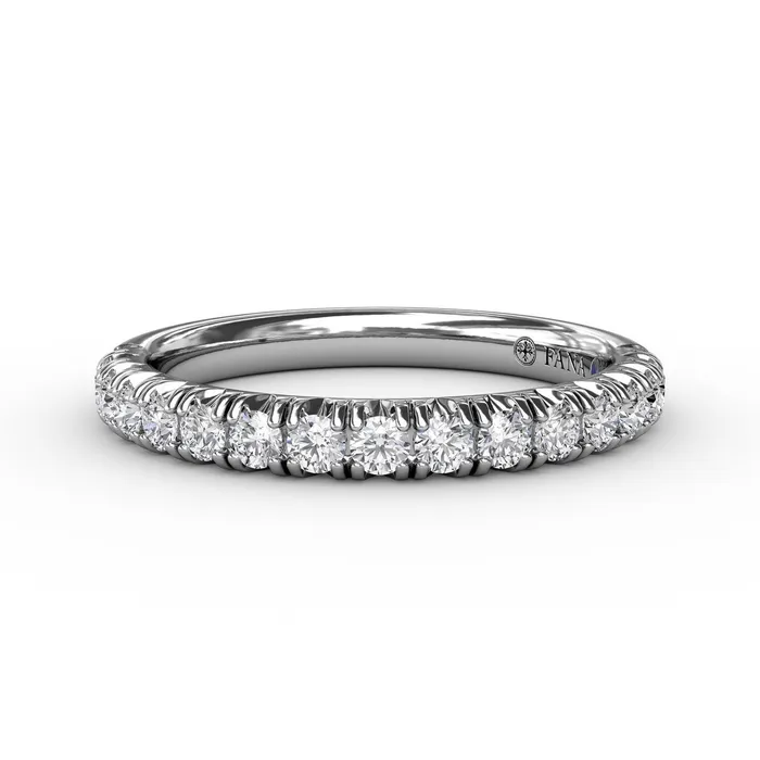 FANA Rings Fana 14K White Gold 050ctw Diamond Wedding Band
