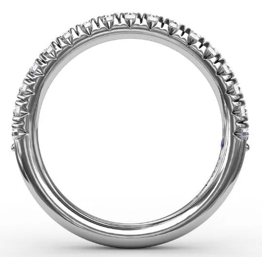 FANA Rings Fana 14K White Gold 050ctw Diamond Wedding Band FANA Rings Fana 14K White Gold 050ctw Diamond Wedding Band