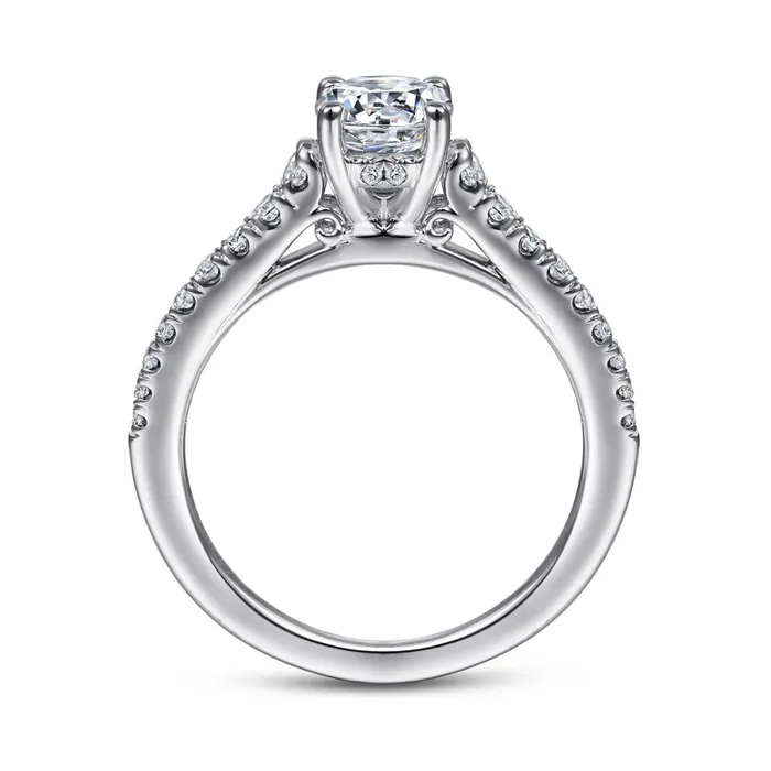 GABRIEL CO Rings Gabriel 14K White Gold 28ctw 4 Prong Style Diamond SemiMount Engagement Ring GABRIEL CO Rings Gabriel 14K White Gold 28ctw 4 Prong Style Diamond SemiMount Engagement Ring