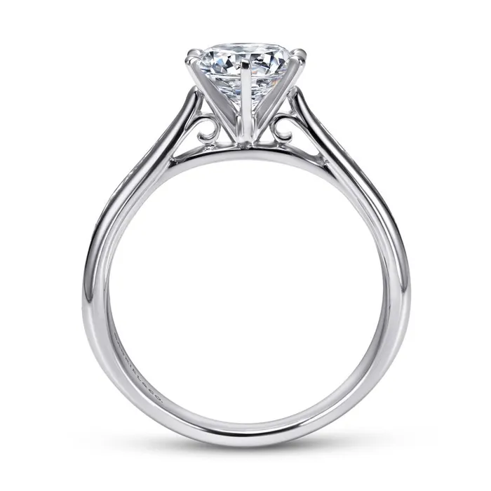 GABRIEL CO Rings Gabriel 14K White Gold 32ctw 6 Prong Style Diamond SemiMount Engagement Ring GABRIEL CO Rings Gabriel 14K White Gold 32ctw 6 Prong Style Diamond SemiMount Engagement Ring