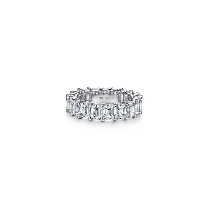 GABRIEL CO Rings Gabriel 14K White Gold 57ctw Eternity Band Model GABRIEL CO Rings Gabriel 14K White Gold 57ctw Eternity Band Model