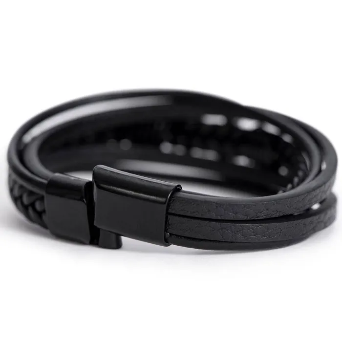 Gift For Son From Dad Never Forget Your Way Home Mens Braided Leather Bracelet with Cross Christmas Gift or A Birthday Present For Him ShineOn Fulfillment Bracelets