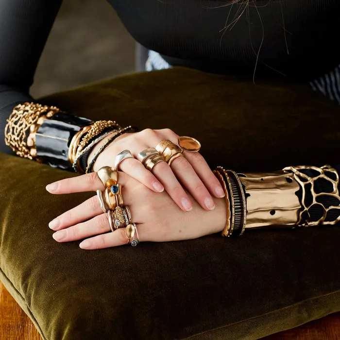 Julie Cohn Design Bracelets CASCADE BRONZE PETITE CUFF BRACELET