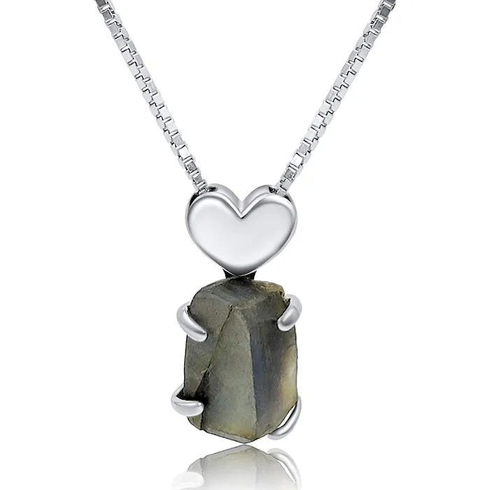 Necklaces Uniquelan Jewelry Real Raw Large Labradorite Necklace Necklaces Uniquelan Jewelry Real Raw Large Labradorite Necklace