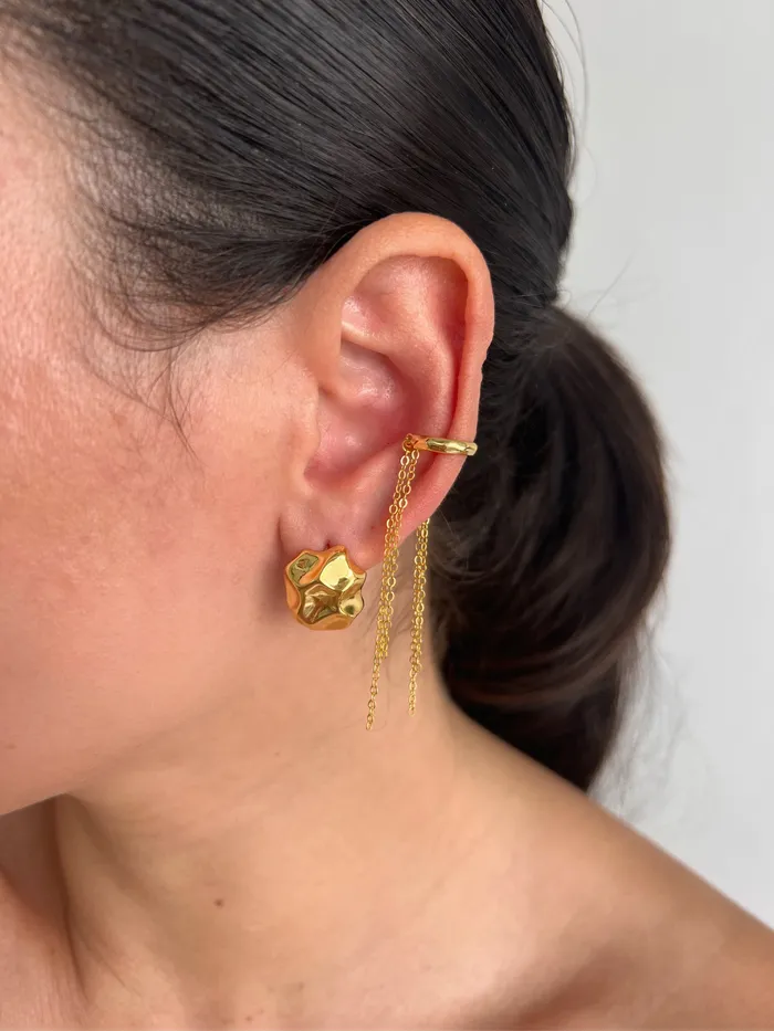pau jewelry Earrings Bali chain ear cuff