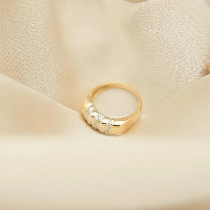 Rings CIVAL Collective 19k Portuguese Signet Style Ring Sz 8