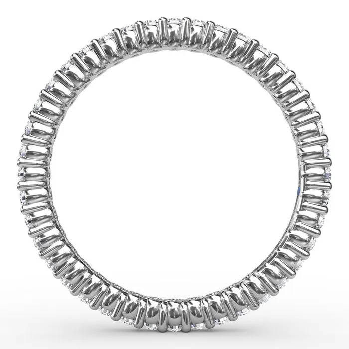 Rings FANA 14K White Gold 050ctw Diamond Eternity Band Featuring a Polished Finish