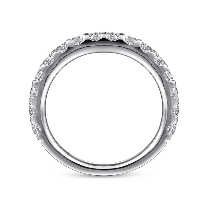 Rings Gabriel 14K White Gold 100ctw Diamond Wedding Band GABRIEL CO Rings Gabriel 14K White Gold 100ctw Diamond Wedding Band GABRIEL CO