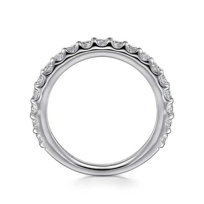Rings GABRIEL CO Gabriel 14K White Gold 075ctw Diamond Wedding Band