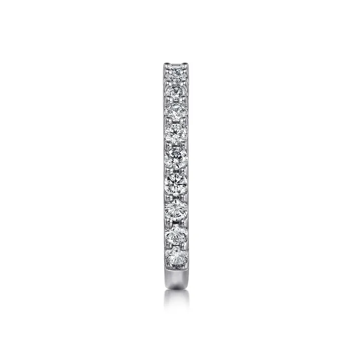 Rings GABRIEL CO Gabriel 14K White Gold 075ctw Diamond Wedding Band
