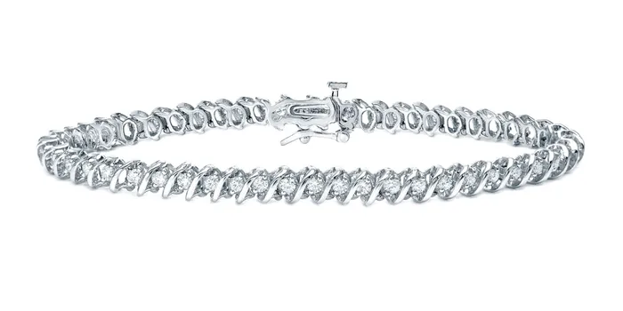 SLink Diamond Bracelet 467 ct Diamonds in White Gold Beauvince Bracelets