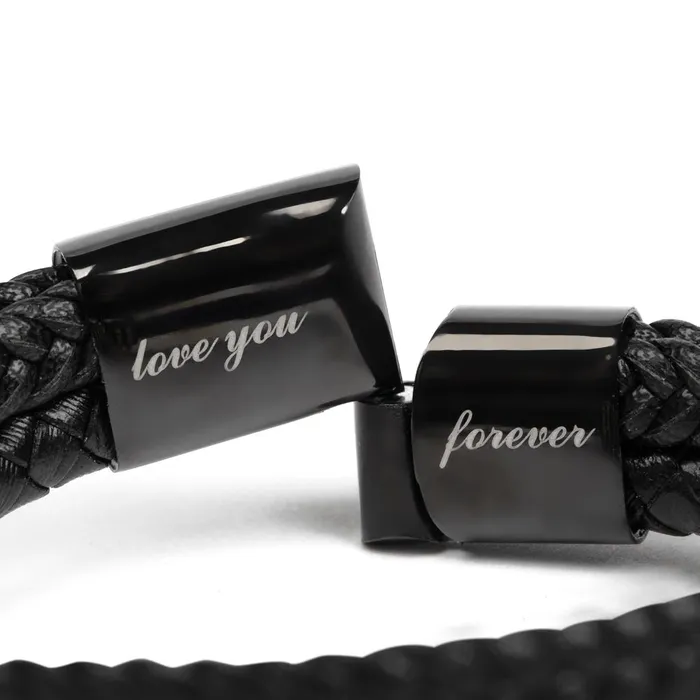 ShineOn Fulfillment Bracelets Gift For Grandson From Grandma and Grandpa Never Forget Your Way Home Mens Braided Leather Bracelet Great As A Christmas Gift or A Birthday Present For Him