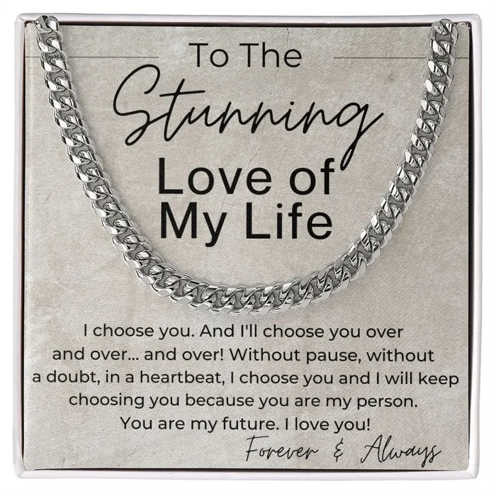 ShineOn Fulfillment Necklaces I Choose You Gift for Him Linked Chain Necklace