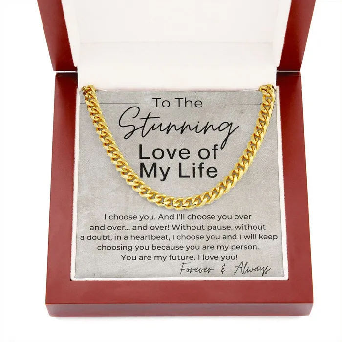 ShineOn Fulfillment Necklaces I Choose You Gift for Him Linked Chain Necklace