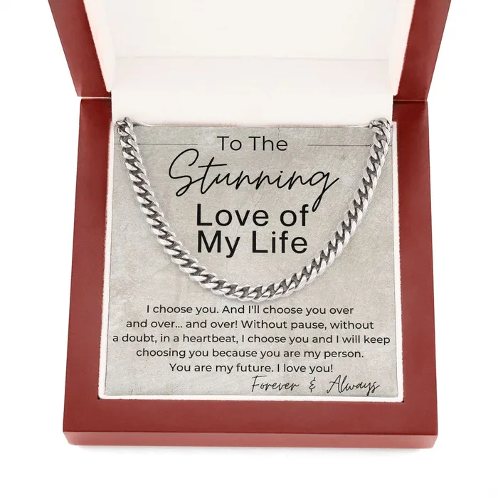 ShineOn Fulfillment Necklaces I Choose You Gift for Him Linked Chain Necklace