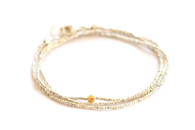 Silver Wrap Essential Bracelet Silver Bead Bracelet Vivien Frank Bracelets