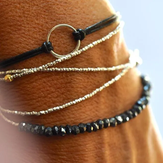Silver Wrap Essential Bracelet Silver Bead Bracelet Vivien Frank Bracelets
