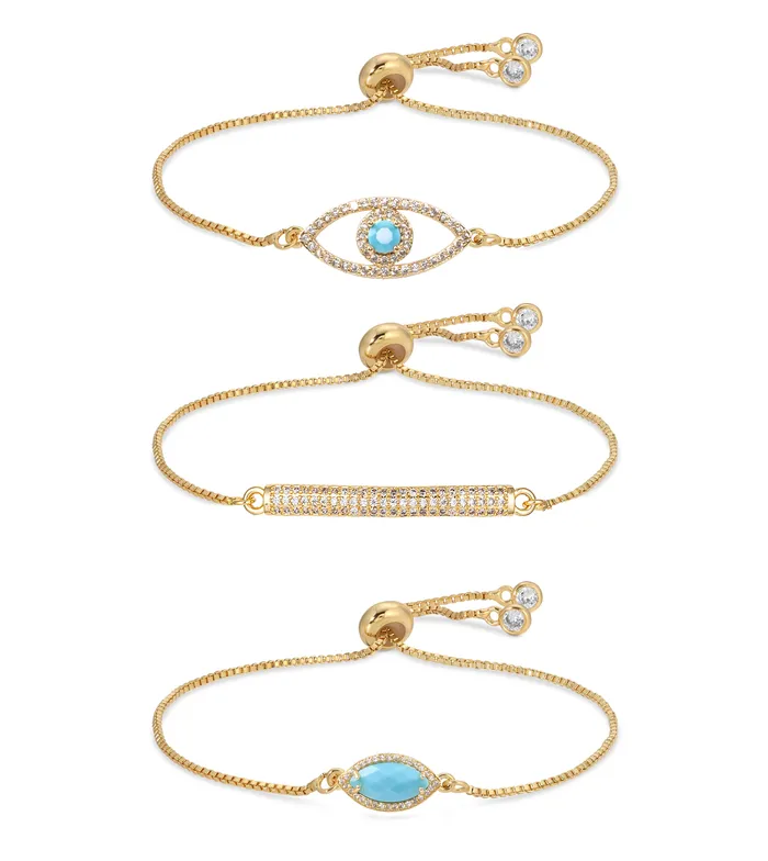 Soledad Evil Eye Bracelet Set Eye Candy LA Bracelets